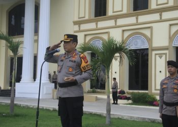 Upacara kenaikan pangkat dilaksanakan di Lapangan Mapolresta Jambi, Jumat 29 Desember 2024. [Foto: Humas Polresta]