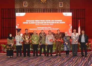 Sosialisasi tentang Tindak Pidana Sektor Jasa Keuangan kepada jajaran Kepolisian dan Kejaksaan di Wilayah Hukum DKI Jakarta, Senin (4/12). [Foto: Humas OJK Jambi]