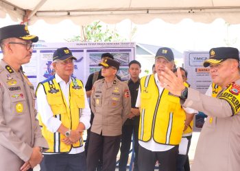 Peninjauan pembangunan infrastruktur PUPR di Provinsi Sulteng, Kamis 18 Januari 2024. [Foto: Humas]