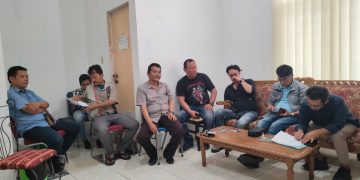Suasana rapat pengurus DPP, DPD dan DPC PJS se-Sumut di kantor DPD PJS Sumut, Sabtu (27/01/2024). [Foto: PJS]