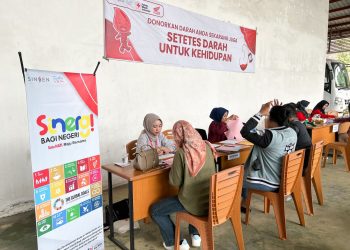 PT Sinsen main dealer sepeda motor Honda di Provinsi Jambi menggelar kegiatan CSR donor darah rutin di Dealer Honda Sinsen Paal 6, Sabtu (27/1). [Foto: Sinsen/Ega]