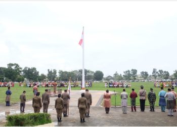 Pemkab Muaro Jambi Gelar Upacara Peringatan HUT ke-67 Provinsi Jambi Tahun 2024. [Foto: Diskominfo]