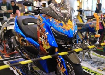 Modifikasi XMax. [Foto: Yamaha Jambi/Didi]