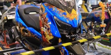 Modifikasi XMax. [Foto: Yamaha Jambi/Didi]