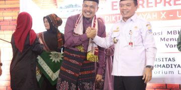 Gubernur saat menghadiri Launching Entrepreneurship Awards VIII LDIKTI Wilayah X Tahun 2024 di Universitas Muhammadiyah Jambi, Rabu (28/02/2024). [Foto: Diskominfo/Agus Supriyanto]