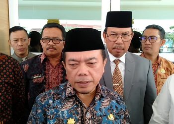 Al Haris saat menghadiri ESQ Duta Akhlak Duta BAZNAS yang berlangsung di Maulidia Convention Center (MCC), Kamis (29/02/2024). [Foto: Diskominfo/Said Usman]