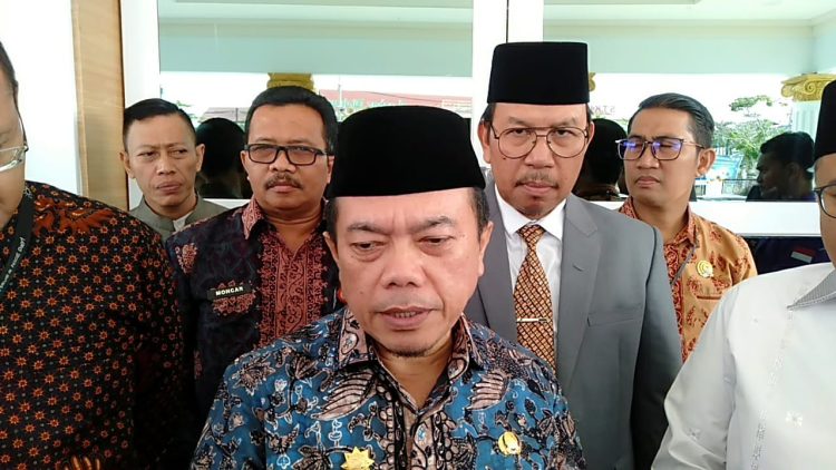Al Haris saat menghadiri ESQ Duta Akhlak Duta BAZNAS yang berlangsung di Maulidia Convention Center (MCC), Kamis (29/02/2024). [Foto: Diskominfo/Said Usman]