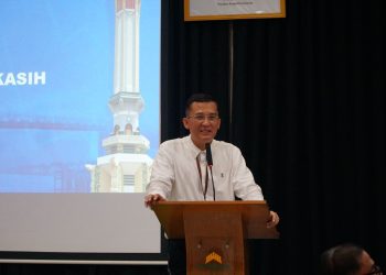 Pembukaan Forum Perangkat Daerah Dinas Komunikasi dan Informatika Provinsi Jambi Tahun 2024, dengan tema “Sinergitas Dinas Kominfo Menuju Tercapainya Sasaran Daerah di Bidang Kominfo, Persandian dan Statistik”, bertempat di Wiltop Hotel Jambi, Rabu (06/03/2024). (Foto: Diskominfo/Patra)