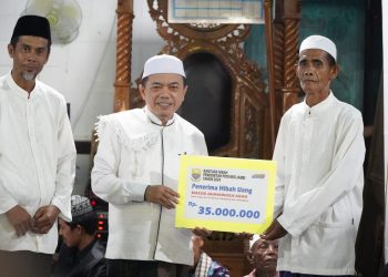 Gubernur Al Haris Safari Ramadhan ke Desa Malapari, Kecamatan Muara Bulian, Kabupaten Batanghari, Jumat (22/03/2024). (Foto: Diskominfo/Harun)