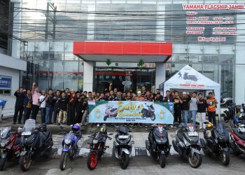 Yamaha Riders Federation Indonesia Chapter Jambi menggelar kegiatan Safari Ramadhan dengan tema “Raih Kemenangan di Bulan Suci dengan Pererat Silaturahmi”. (Foto: Yamaha Jambi/Didit)