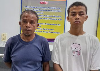 Marbot Masjid Al-Ikhlas dan anaknya di keroyok tiga orang di halaman Masjid Al-Ikhlas tepatnya di Perumahan Boungenville Lestari, Senin (11/03/2024). (Foto: Wahyu)