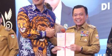 Implementasi Sertifikat Elektronik di Tujuh Kantor Pertanahan di Provinsi Jambi di Auditorium Rumah Dinas Gubernur Jambi, Selasa (25/06/2024). (Foto: Diskominfo/Agus)