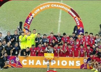 Selebrasi juara Timnas Garuda Muda. (Foto: instagram Timnas)