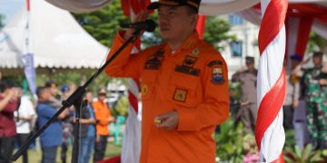 Gubernur Al Haris pimpin pelaksanaan Apel Kesiapsiagaan Bencana Hidrometeorologi Basah tahun 2024 di Lapangan Kantor Gubernur Jambi, Rabu (11/12/2024). (Foto: Diskominfo/Novriansah)