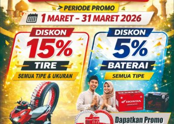 Jelang Lebaran Idul Fitri 2026 AHASS Jambi hadirkan diskon untuk konsumen setia hingga 31 Maret 2026. (Dok: Sinsen Jambi)