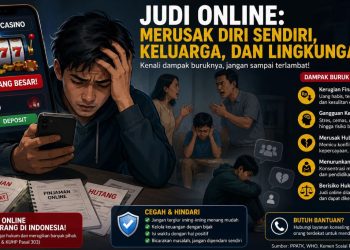 Caption poto: Ilustrasi dampak negatif judi online (Dok. Google)